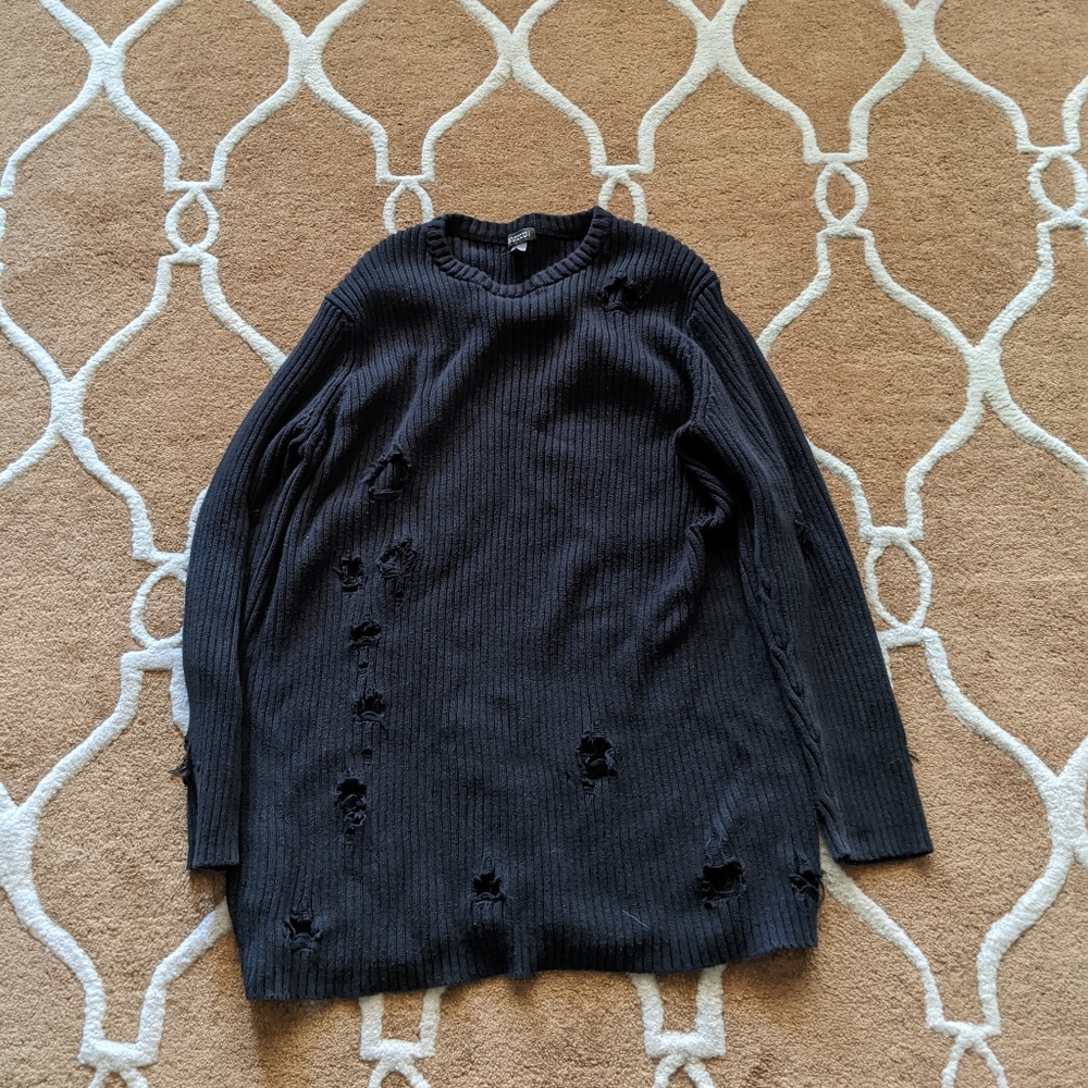 Oversized holey h&m sweater
